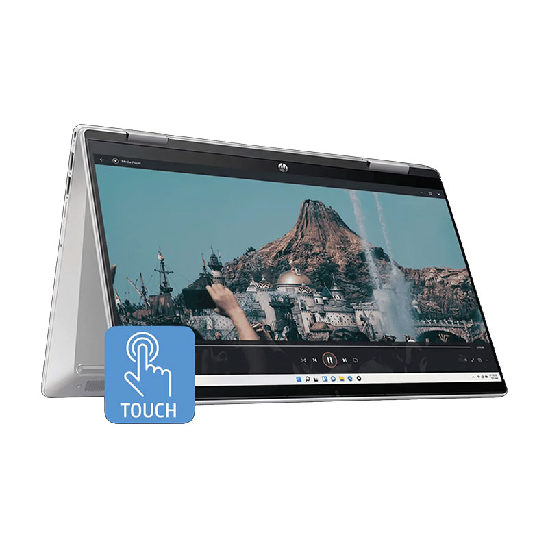 Picture of HP Pavilion - Intel Core 3 100U 14" (35.6 cm) 14-ek2033TU 2-in-1 Laptop (8GB/ 512GB SSD/ Full HD IPS Display/ Touchscreen/ Windows 11 Home/ Intel Graphics/ Natural Silver/ 1 Year Warranty/ 1.51 Kg)